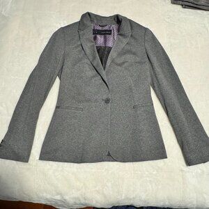 Zara Basic Women's One Button Blazer Gray Size Small